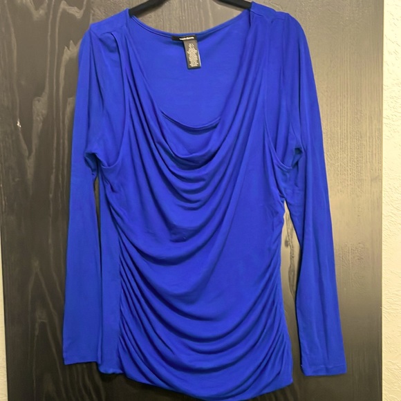 Donna Karan Tops - EUC DKNY Top Blouse Royal Blue Size Large VERY PRETTY